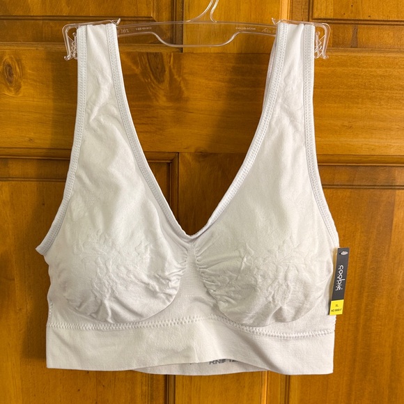 Coobie White Floral Comfort Bra - Picture 1 of 5